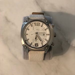 White diesel watch